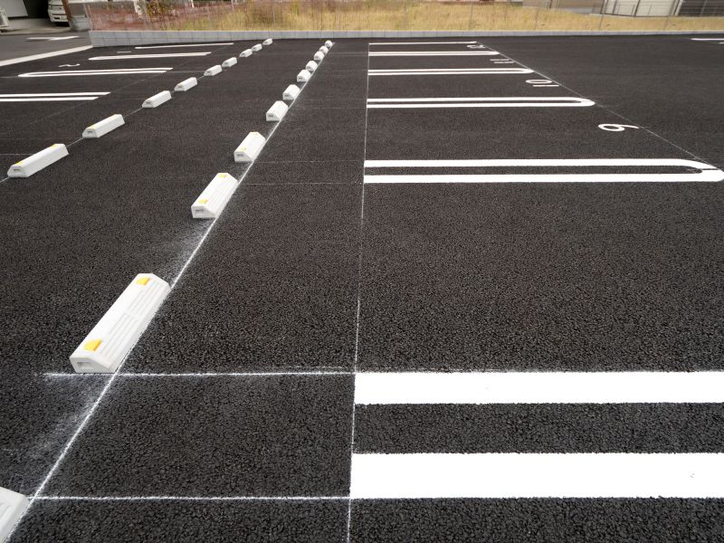 Line Markings on Paved Surface
